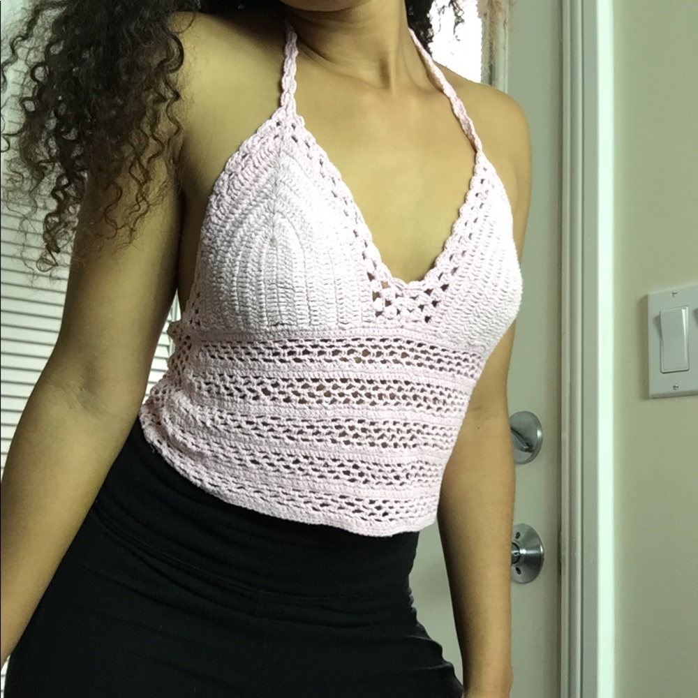 Crochet Knit Crop Top